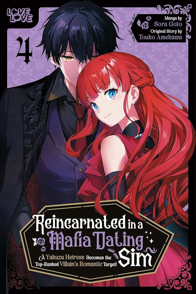 Reincarnated in a Mafia Dating Sim, Volume 4: A Yakuza Heiress Becomes the Top-Ranked Villain's Romantic Target! cover image